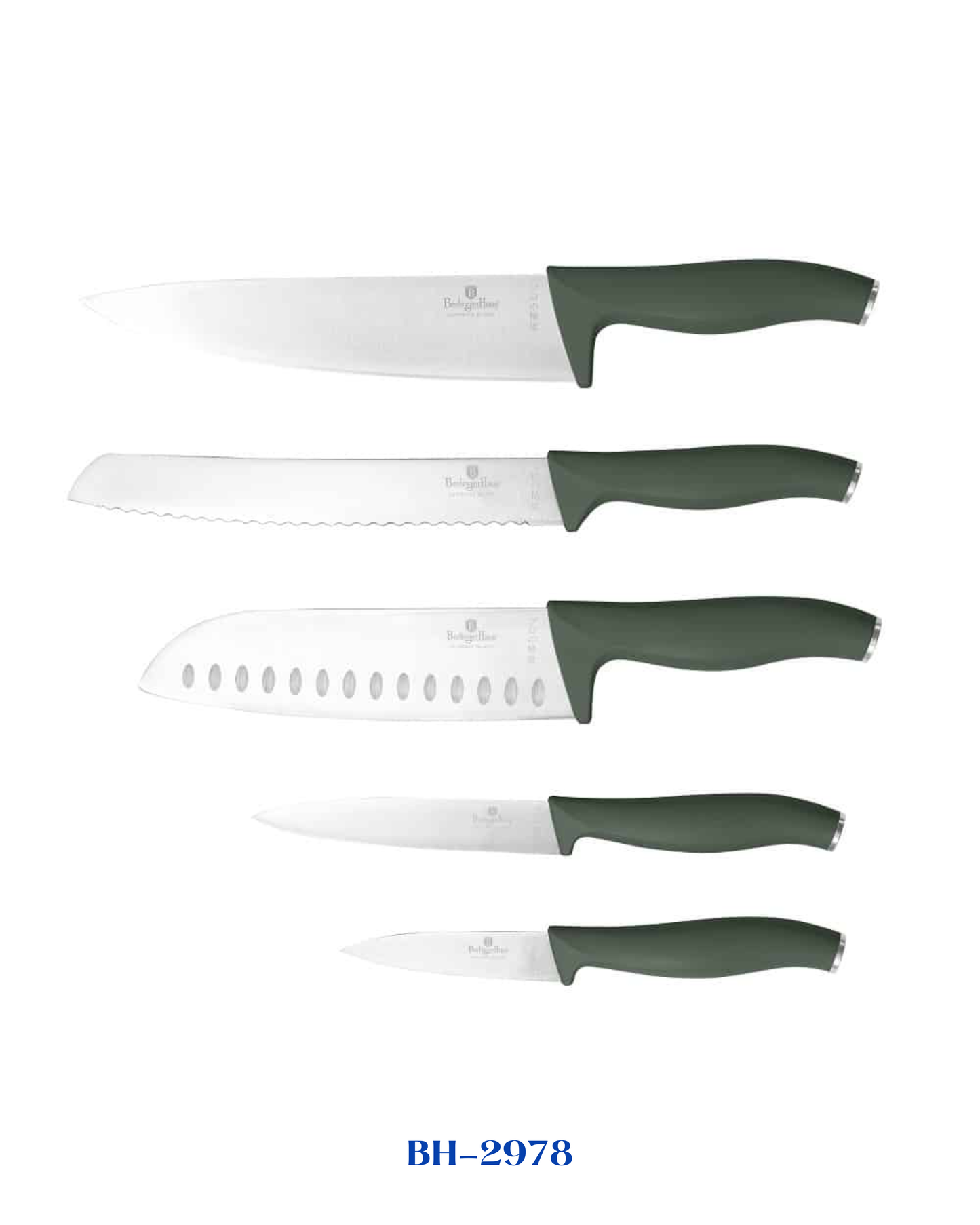 BERLINGER HAUS 6 PCS KNIFE SET WITH ACACIA WOOD MAGNETIC HANGER