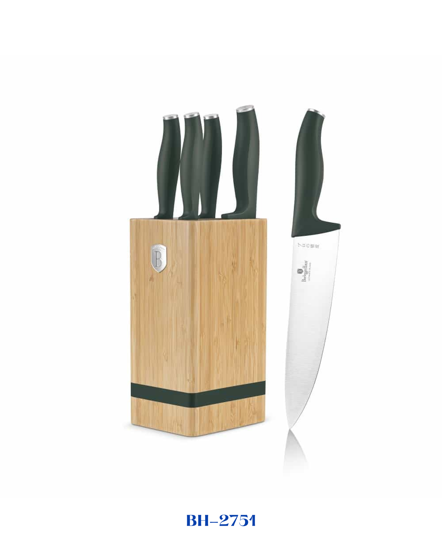 BERLINGER HAUS 6 PCS KNIFE SET WITH BAMBOO STAND