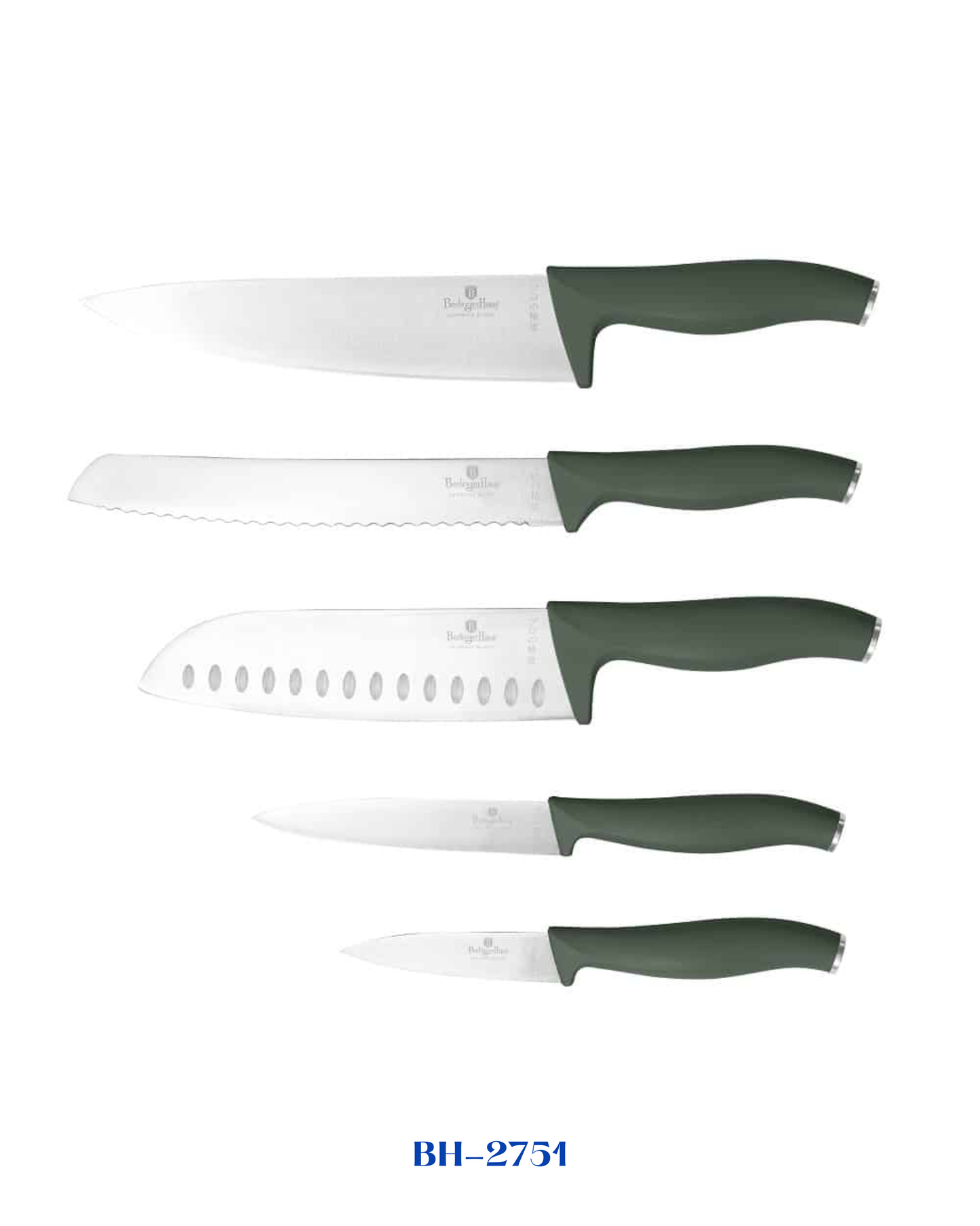 BERLINGER HAUS 6 PCS KNIFE SET WITH BAMBOO STAND