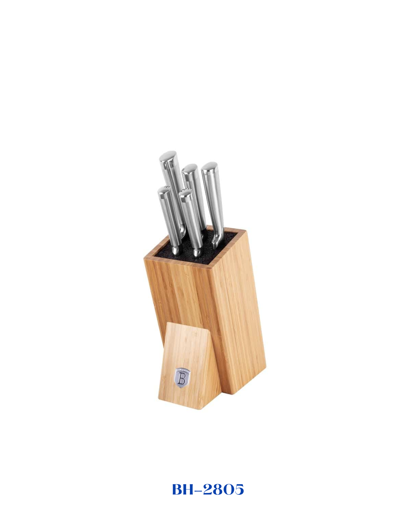 BERLINGER HAUS 6 PCS KNIFE SET WITH BAMBOO STAND