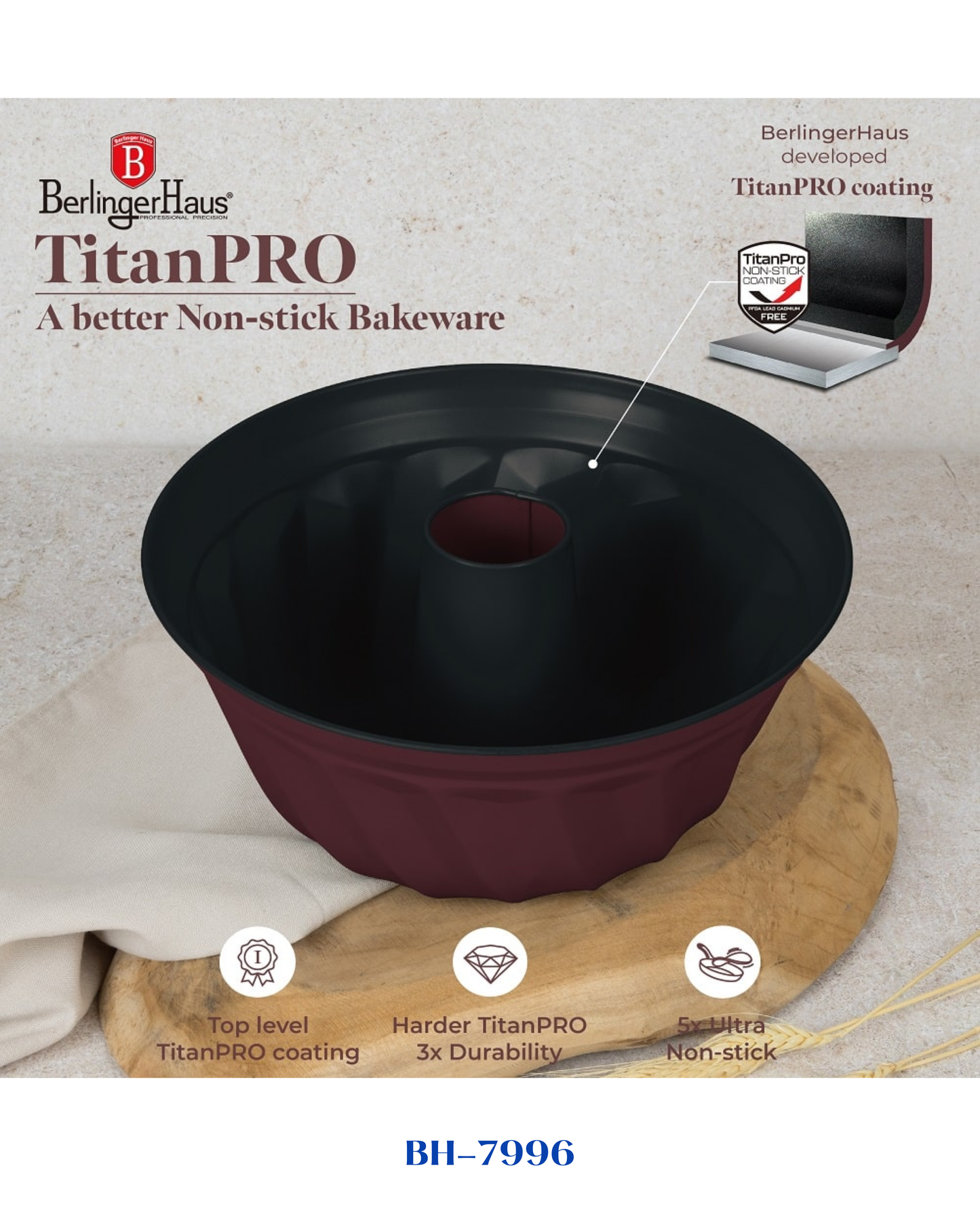 BERLINGER HAUS BUNDT PAN 25 CM