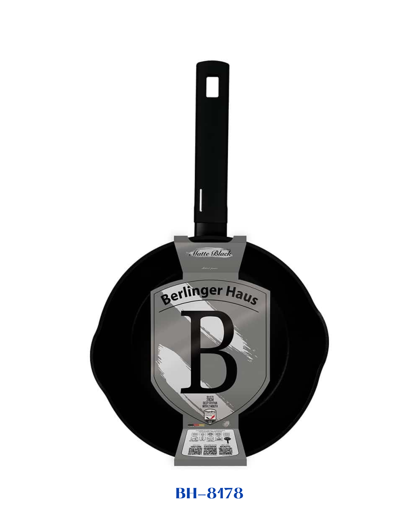 BERLINGER HAUS DEEP FRYPAN WITH 2 MOUTH 28 CM