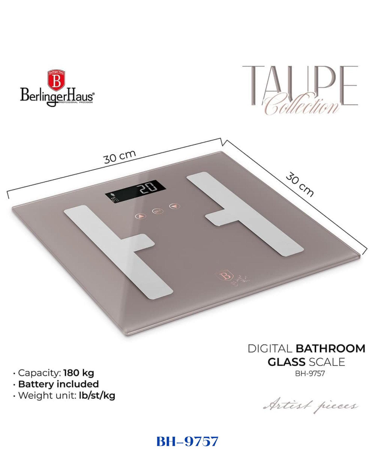 BERLINGER HAUS DIGITAL BATHROOM CAPACITY 180 KG