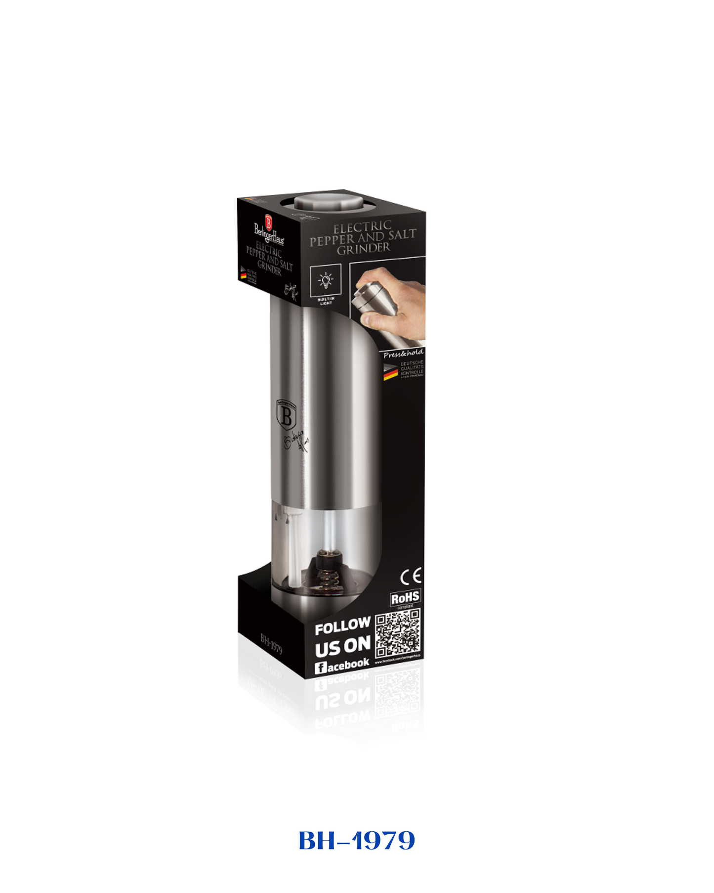 BERLINGER HAUS ELECTRIC PEPPER AND SALT MILL