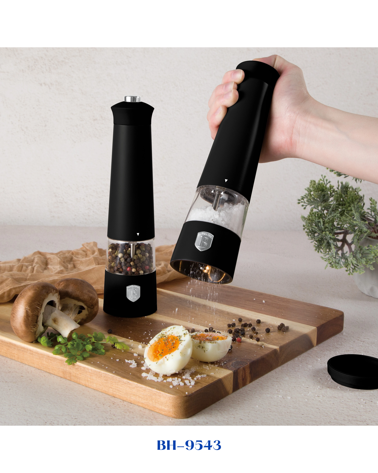 BERLINGER HAUS ELECTRIC PEPPER AND SALT MILL 2 PCS SET