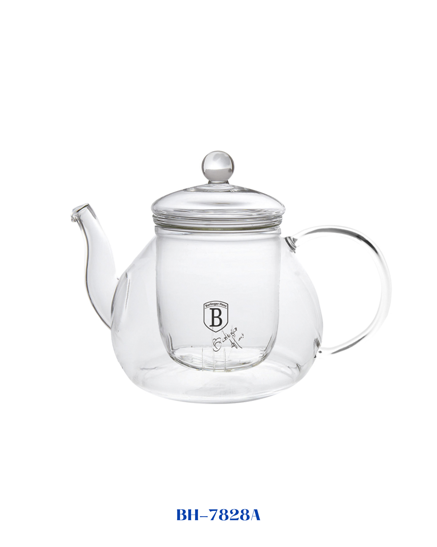 BERLINGER HAUS GLASS TEA POT WITH GLASS FILTER 1L
