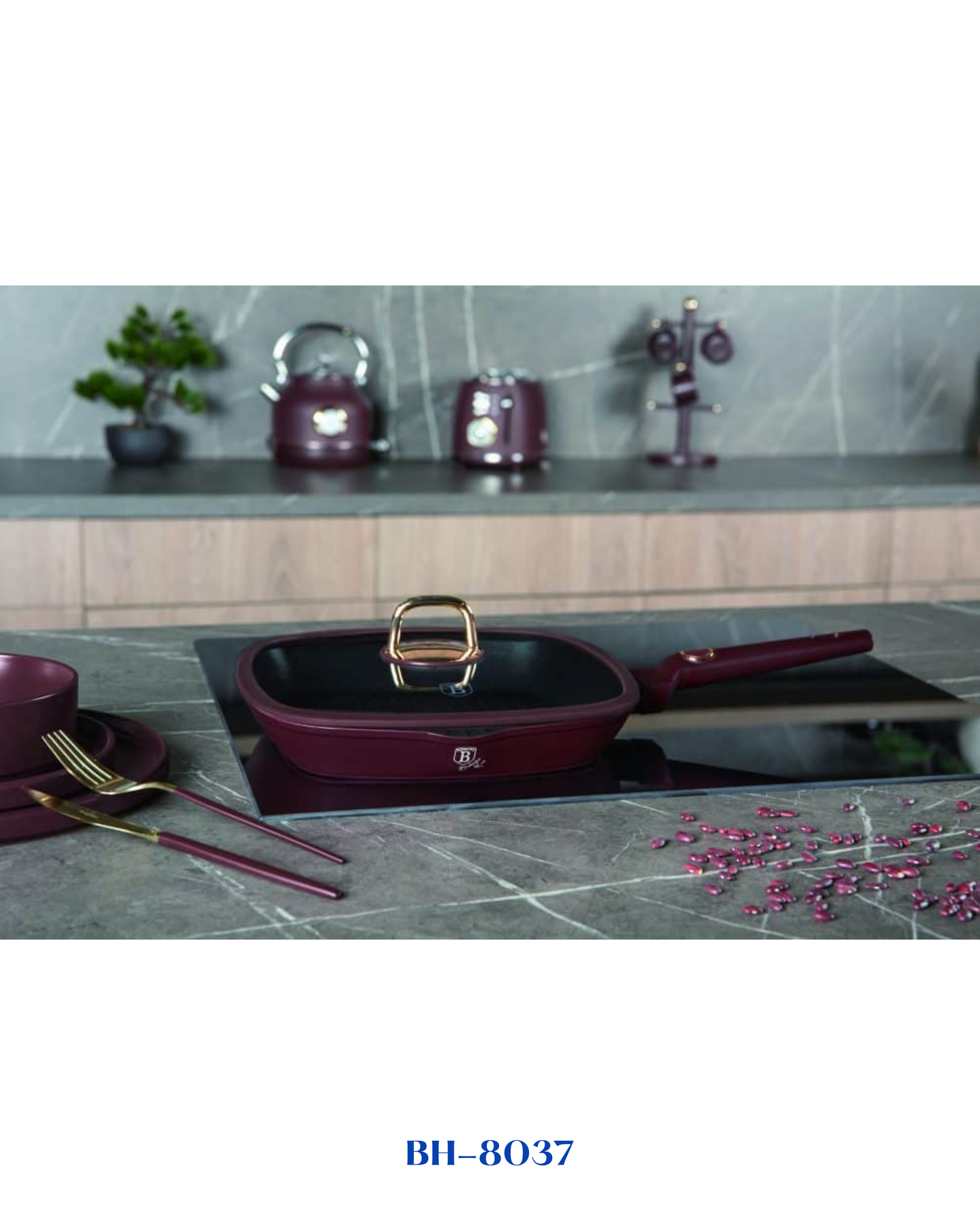 BERLINGER HAUS GRILL PAN WITH LID 28 CM