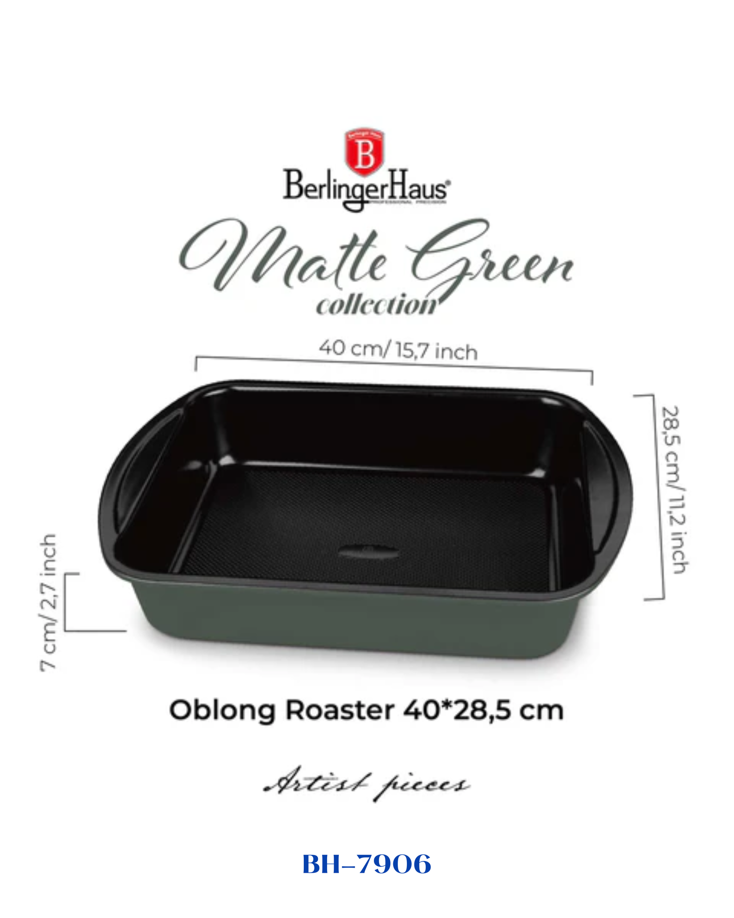 BERLINGER HAUS OBLONG ROASTER 40*28,5 CM