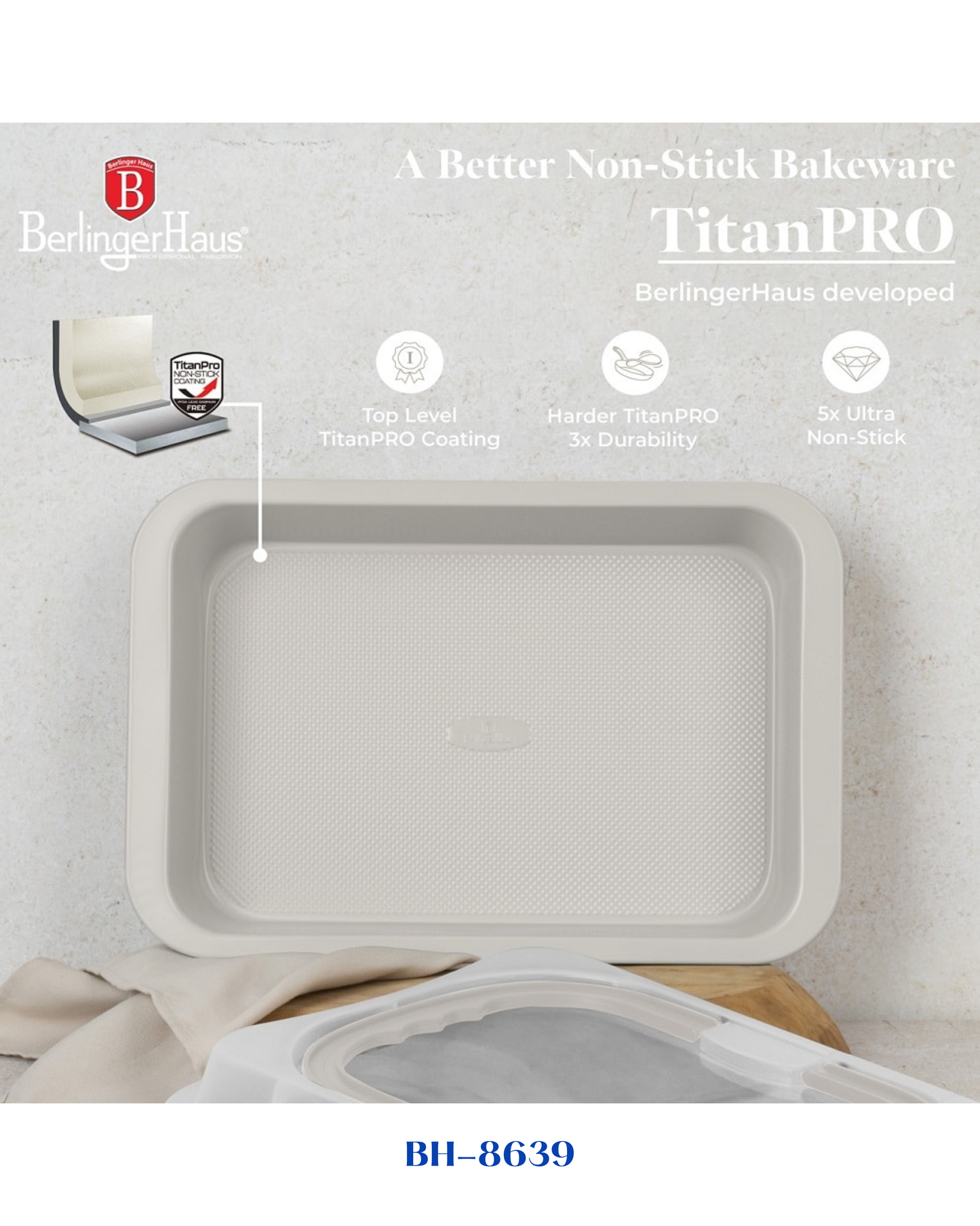 BERLINGER HAUS OBLONG ROASTER WITH LID