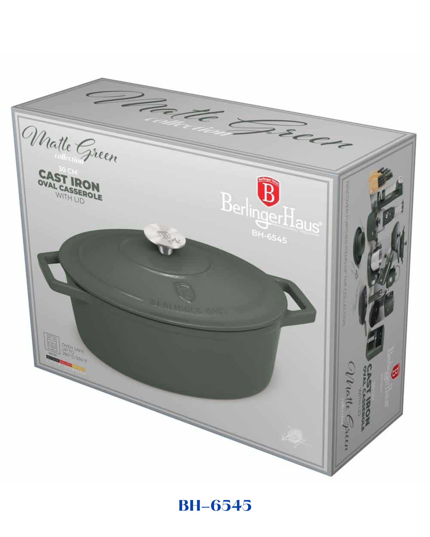 BERLINGER HAUS OVAL ROASTER CAST IRON 30CM