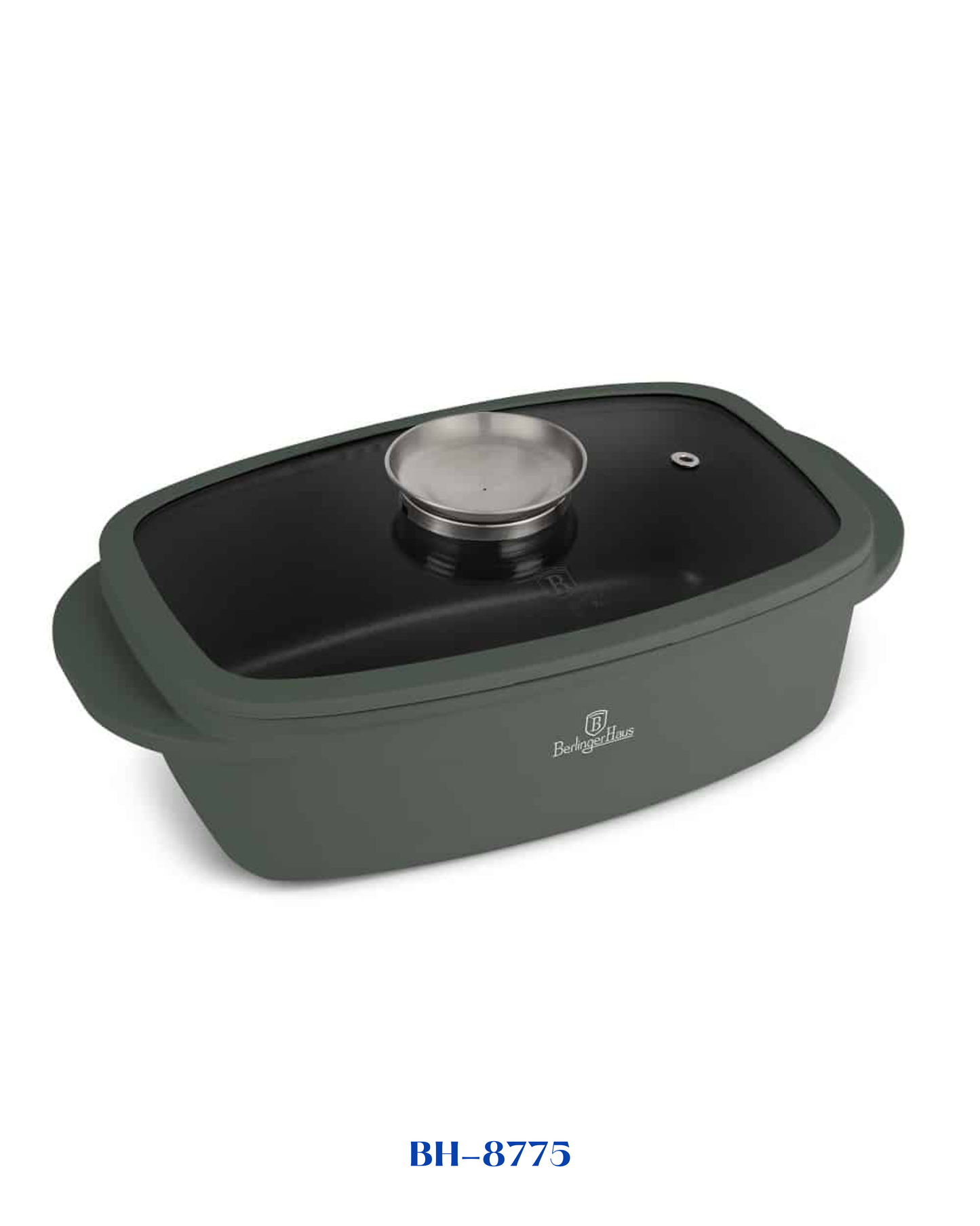 BERLINGER HAUS ROASTER WITH GLASS LID AND AROMA KNOB