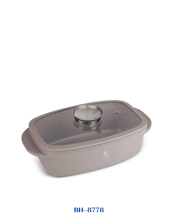 BERLINGER HAUS ROASTER WITH GLASS LID AND AROMA KNOB