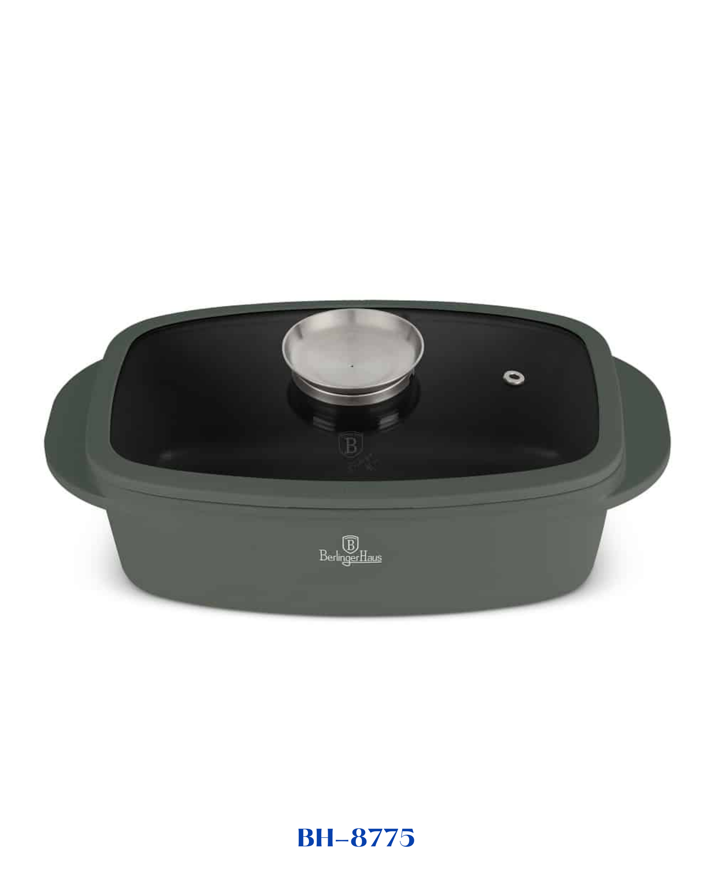 BERLINGER HAUS ROASTER WITH GLASS LID AND AROMA KNOB