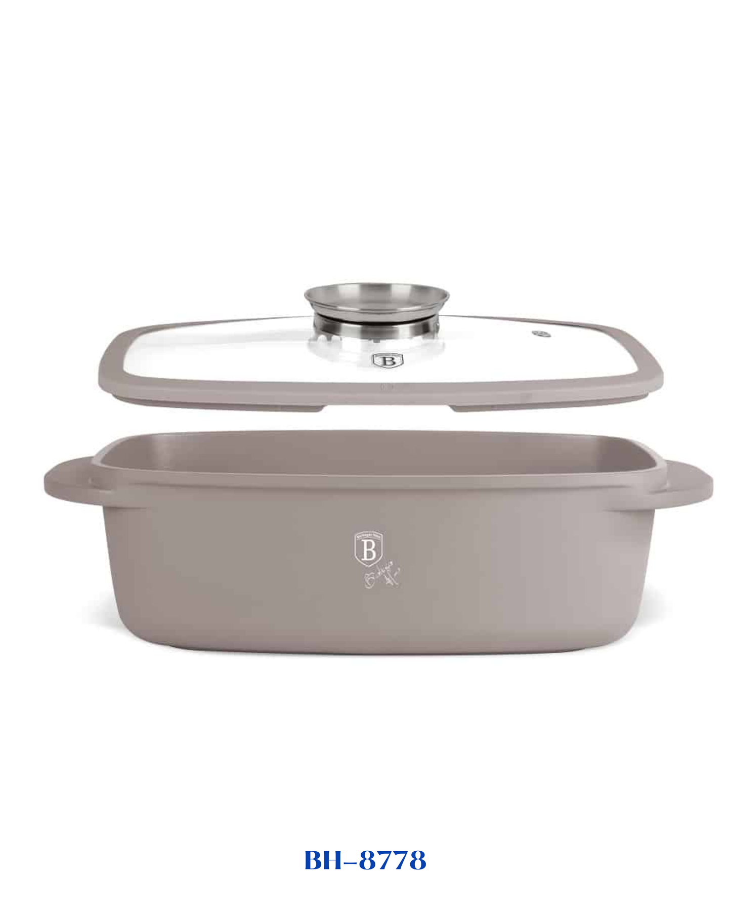 BERLINGER HAUS ROASTER WITH GLASS LID AND AROMA KNOB