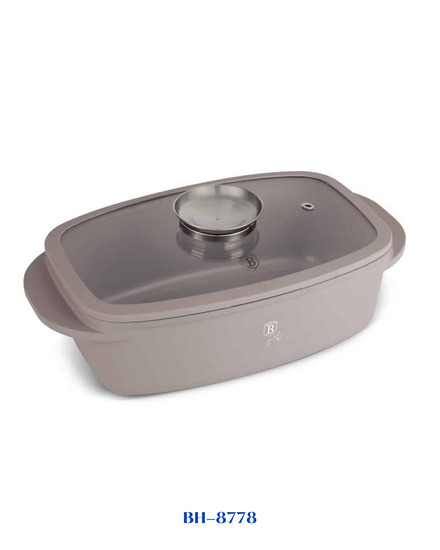 BERLINGER HAUS ROASTER WITH GLASS LID AND AROMA KNOB