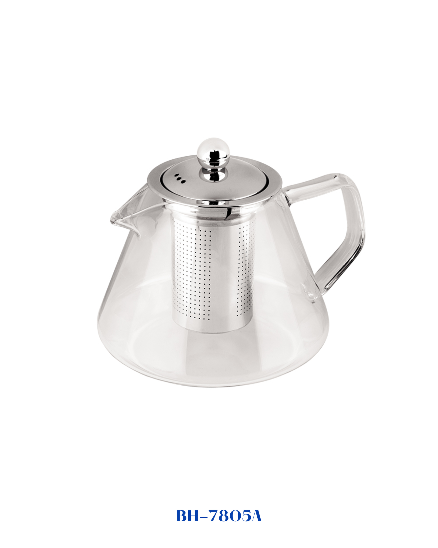 BERLINGER HAUS ROUND GLASS TEA POT WITH FILTER 1L