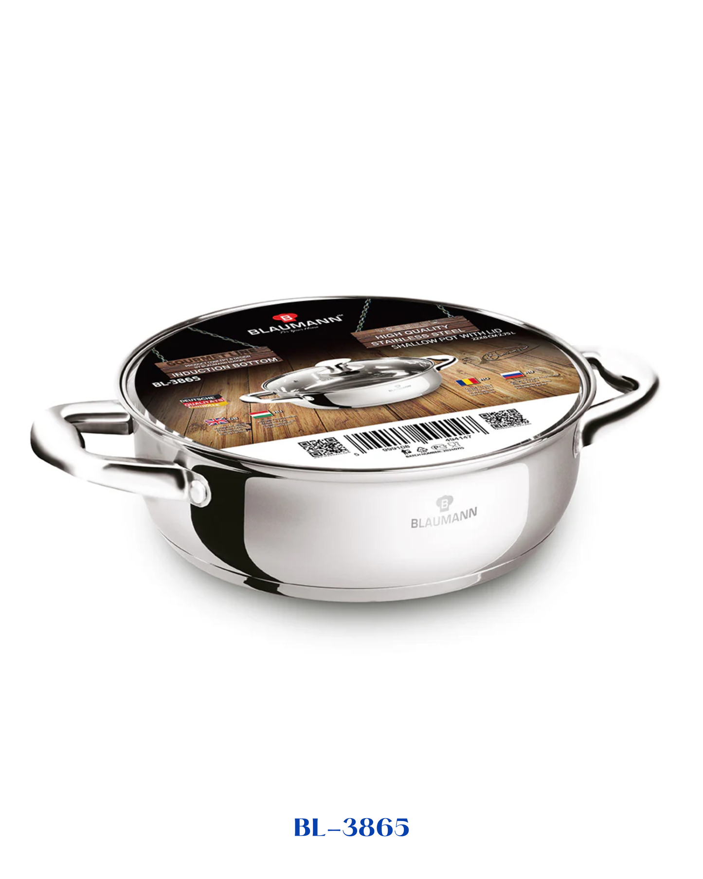 BERLINGER HAUS SHALLOW POT WITH LID 22CM