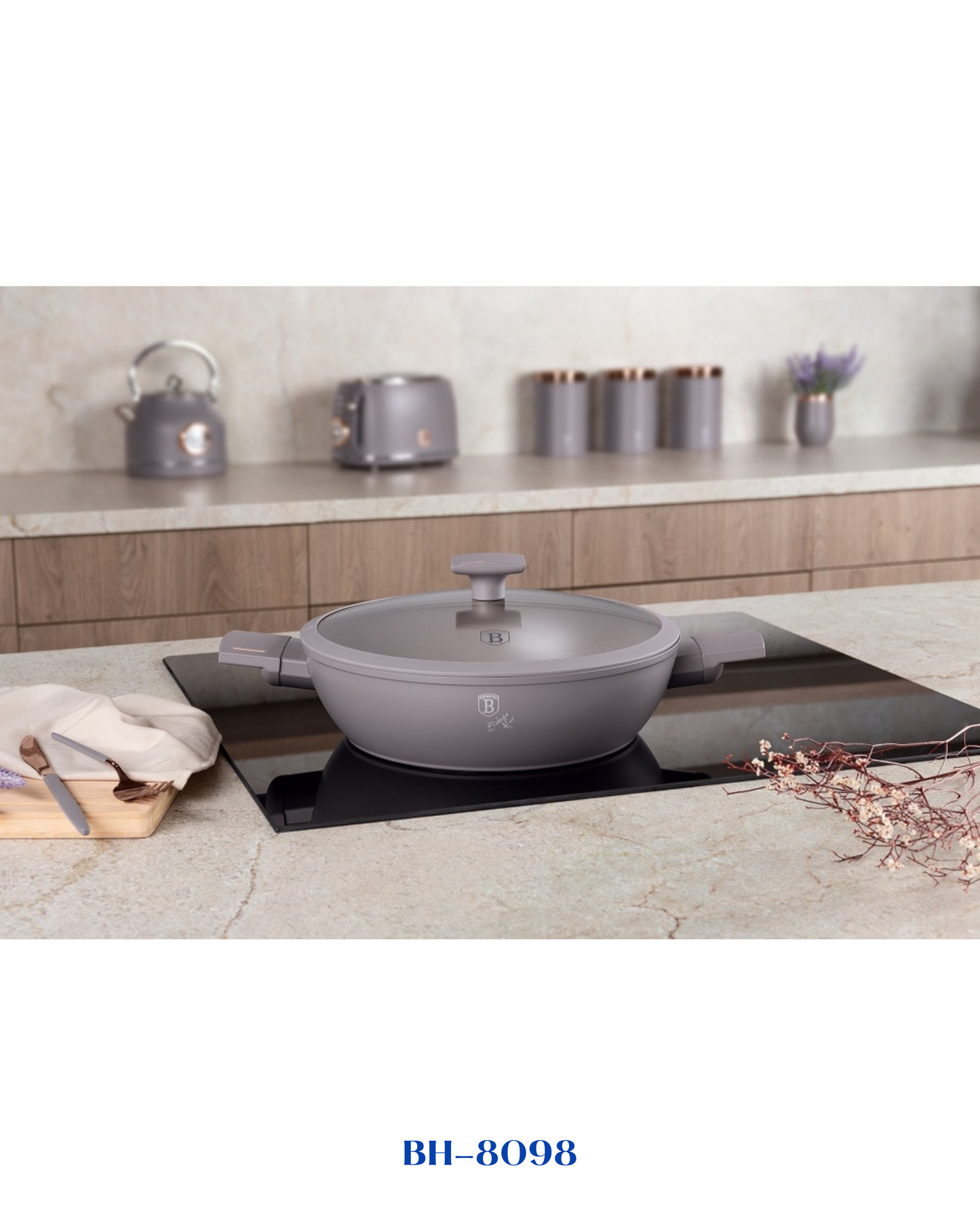 BERLINGER HAUS SHALLOW POT WITH LID 28 CM