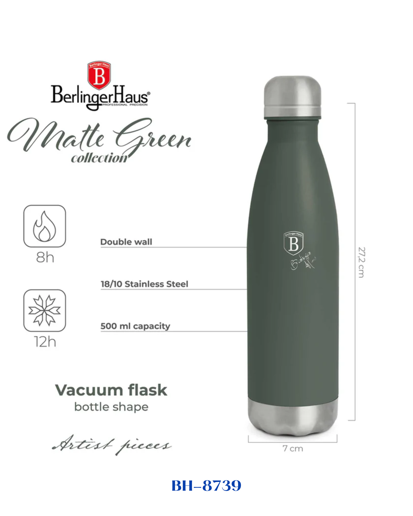 BERLINGER HAUS VACUUM FLASK BOTTLE SHAPE 0,5L