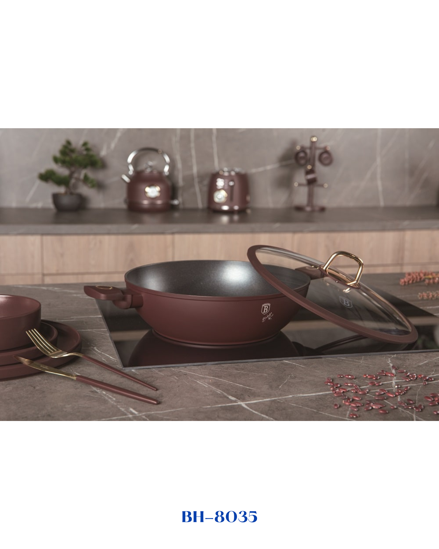 BERLINGER HAUS WOK WITH LID 30 CM