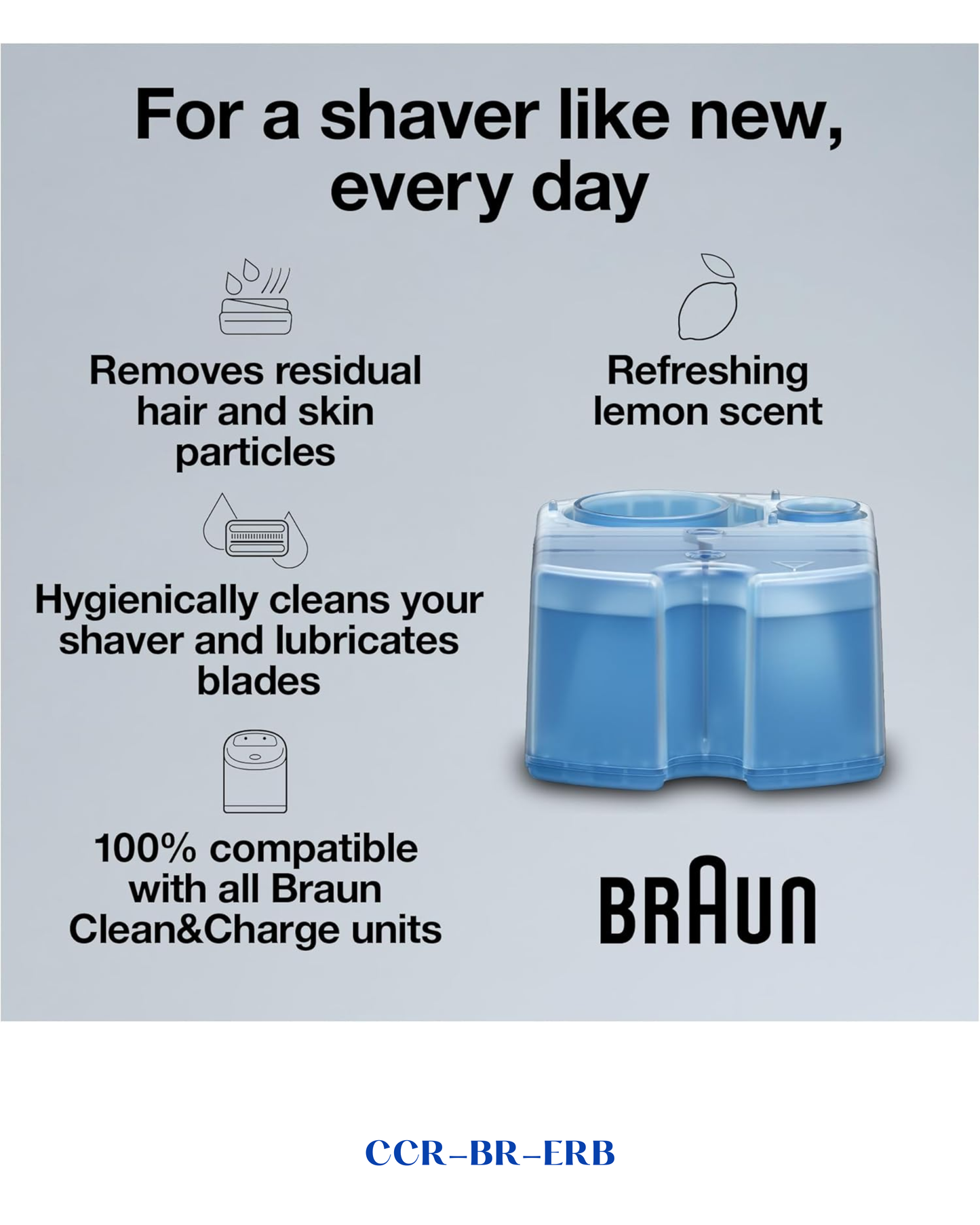 BRAUN CLEAN & RENEW REFILL CARTRIDGES