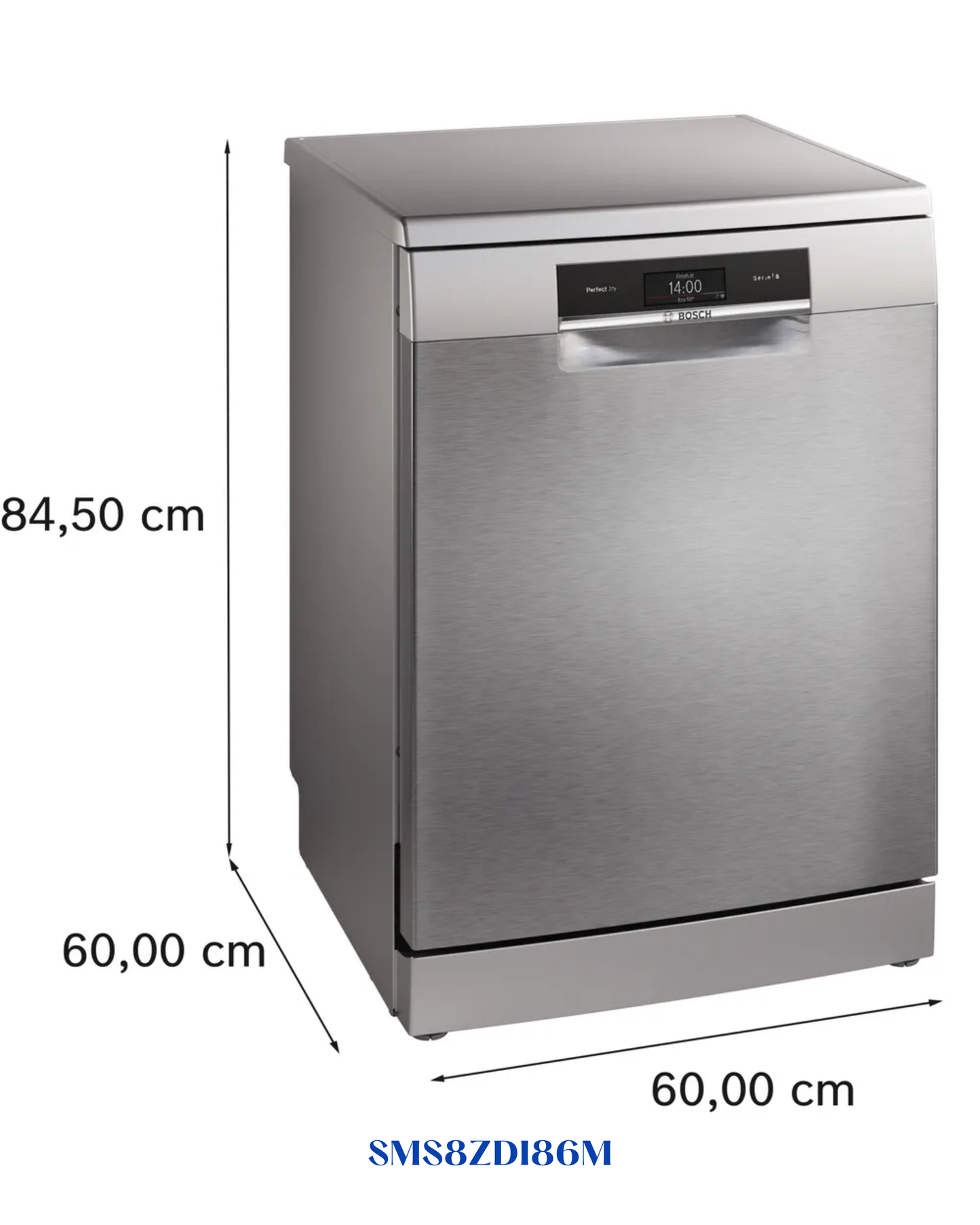 BOSCH DISHWASHER SILVER SERIES 8 FREE-STANDING