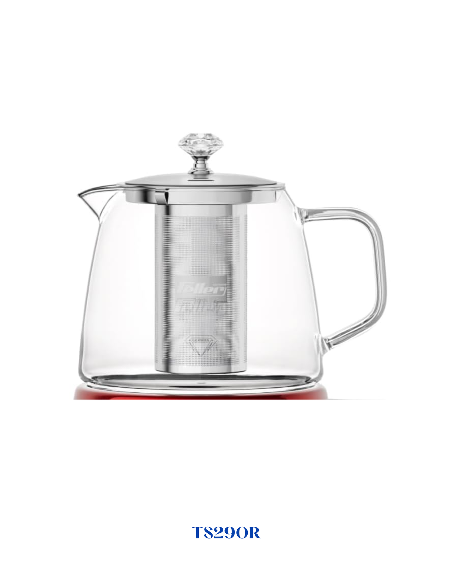 RETRO STYLE 2-IN-1 STAINLESS STEEL TEA MAKER + KETTLE 2200W-1.7L