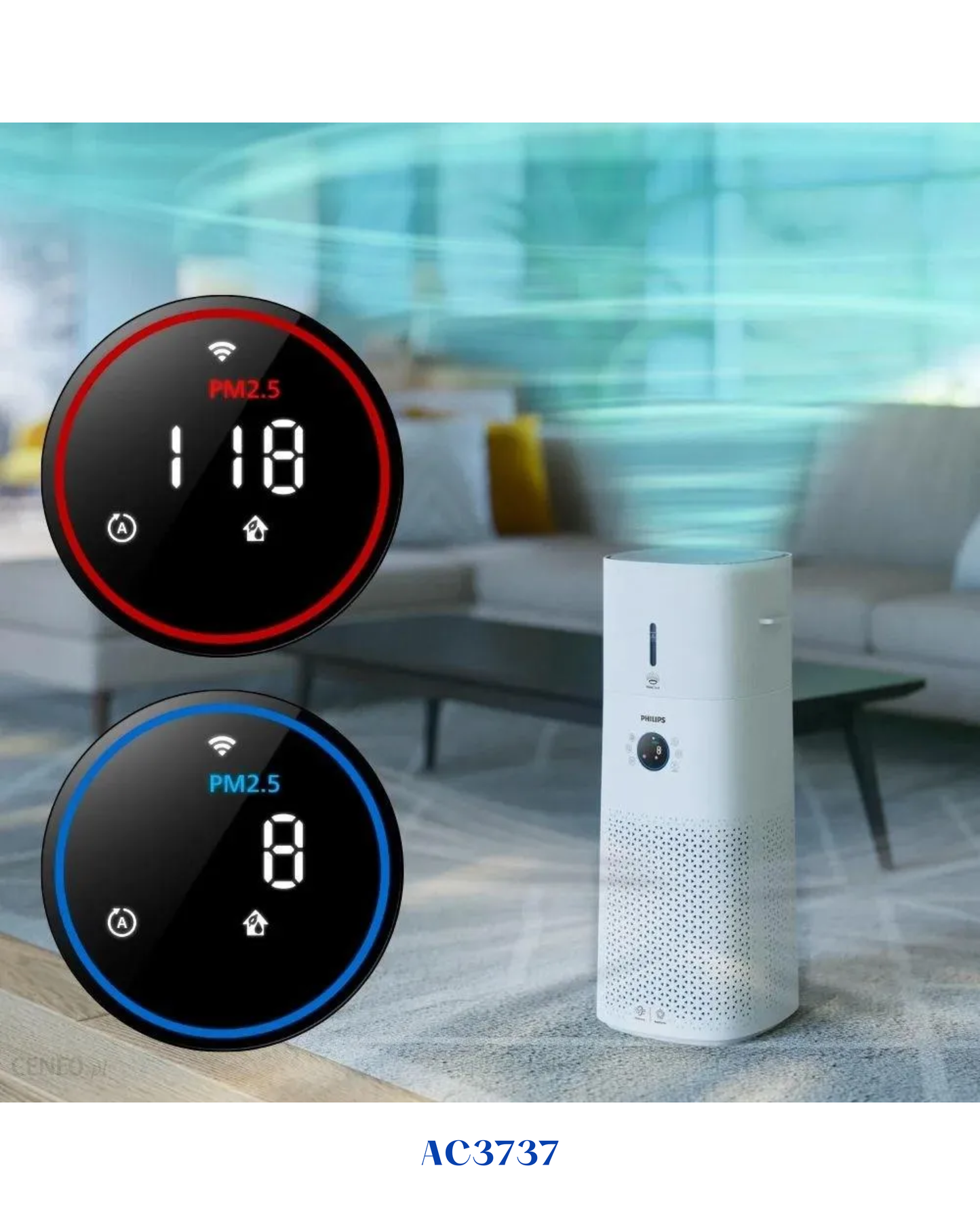 PHILIPS SERIES 3000 2-IN-1 AIR PURIFIER & HUMIDIFIER 42W_4L