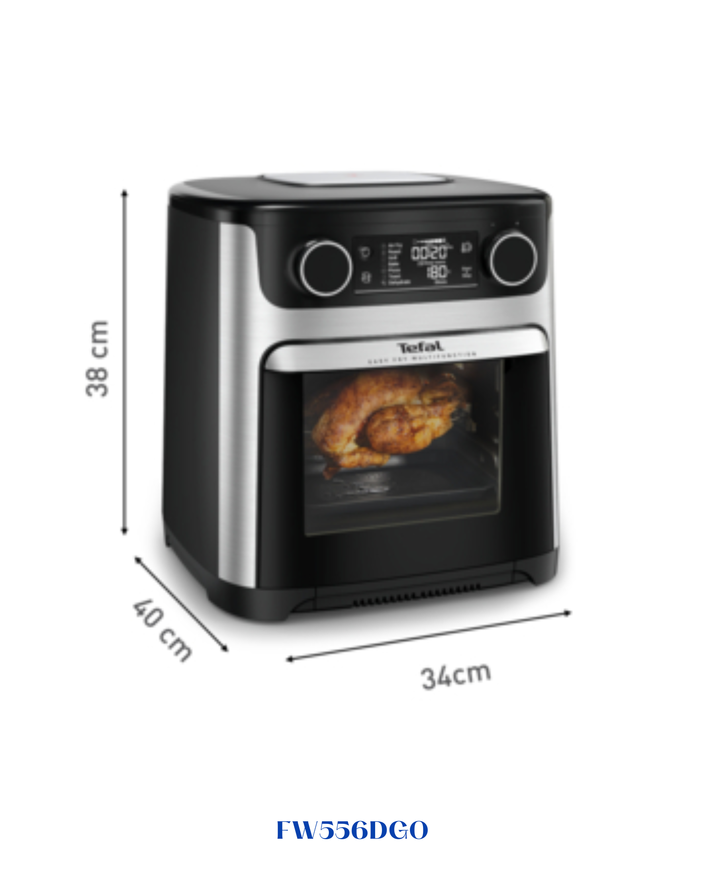 TEFAL EASY MULTIFUNCTION AIR FRYER OVEN 9IN1-1800W-15 L