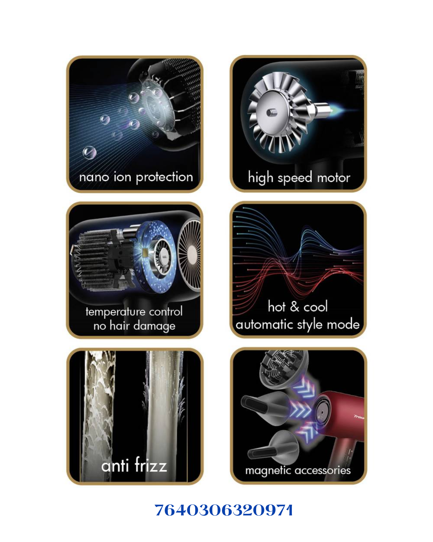 TRISA ULTRA IONIC PRO HAIR DRYER 1800W