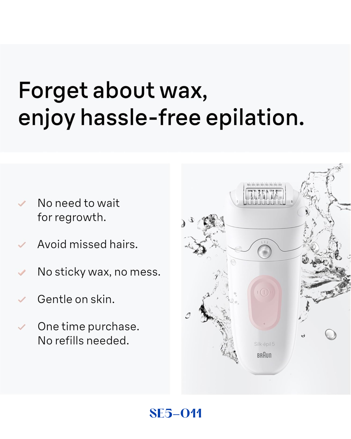 BRAUN SILK-ÉPIL 5 EPILATOR SE5-011