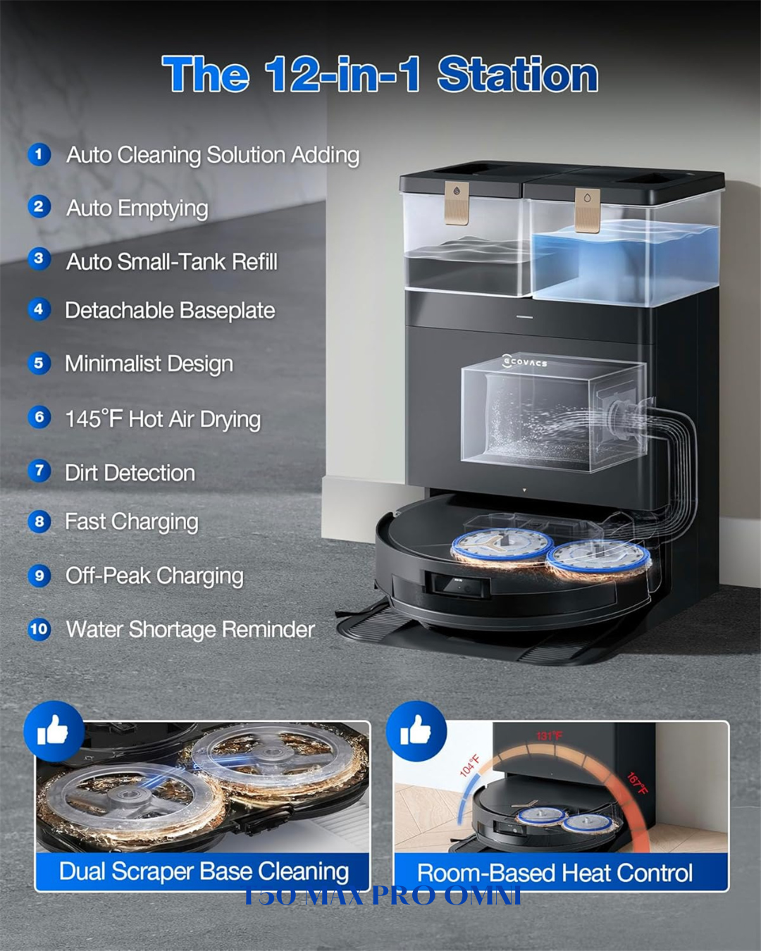 Ecovacs DEEBOT T50 MAX PRO OMNI