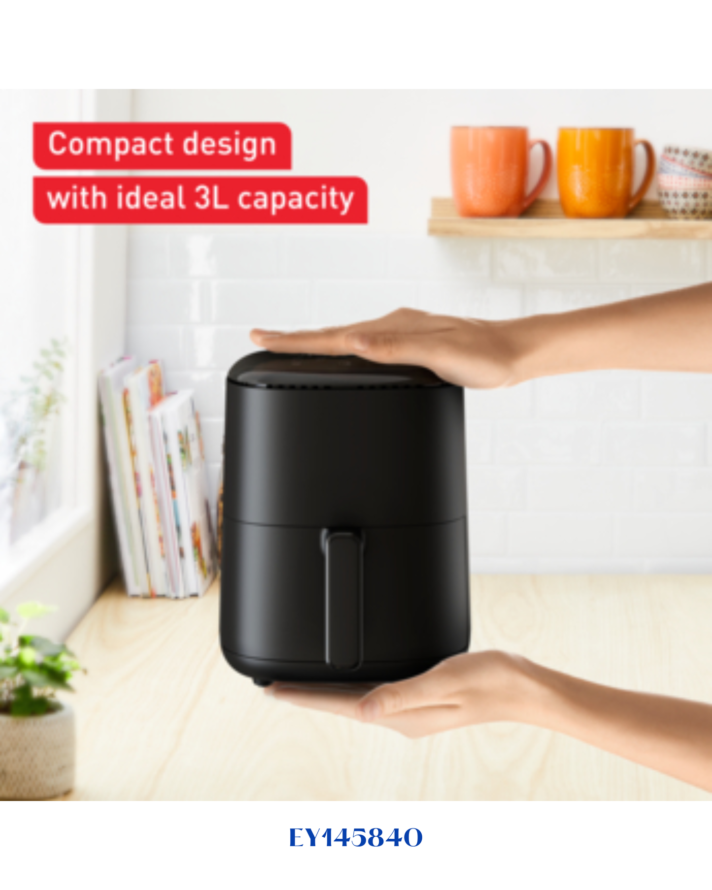 TEFAL EASY FRY MAX أسود-1330 واط-3 لتر