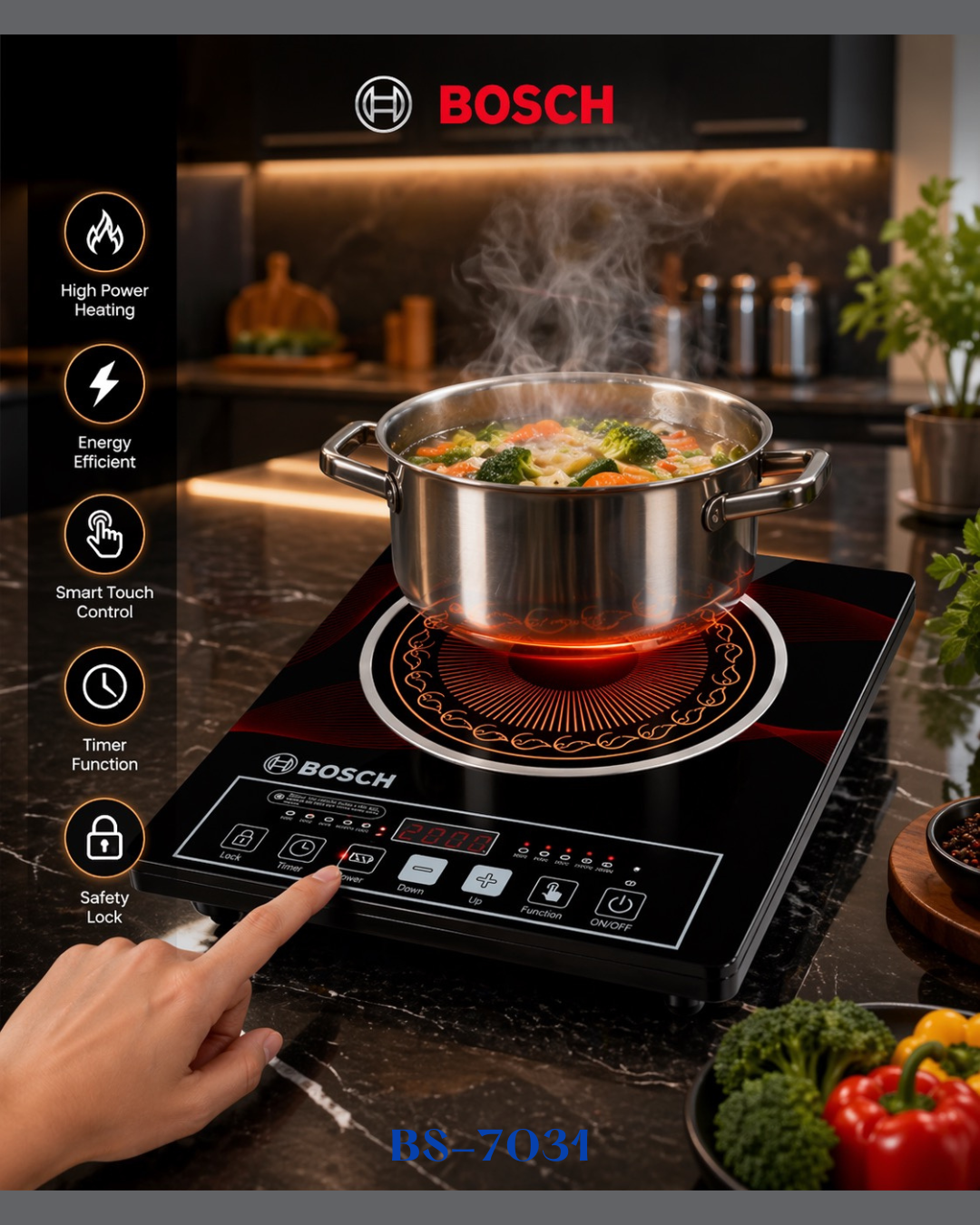 BOSCH HALOGEN INFRARED ELECTRIC COOKER 3500W