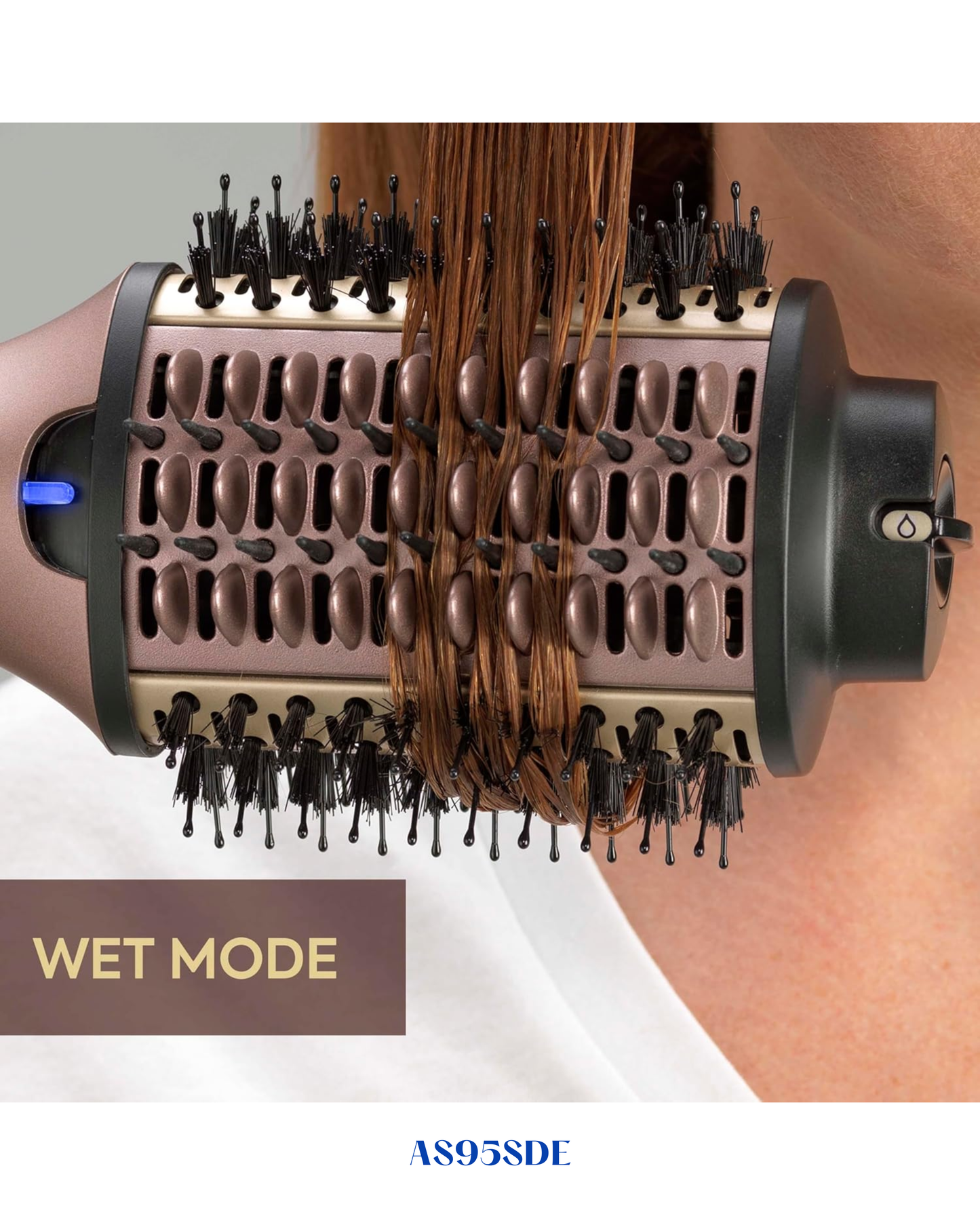 BaByliss 3-in-1 Hot Air Styling Brush 1000W Rose Gold