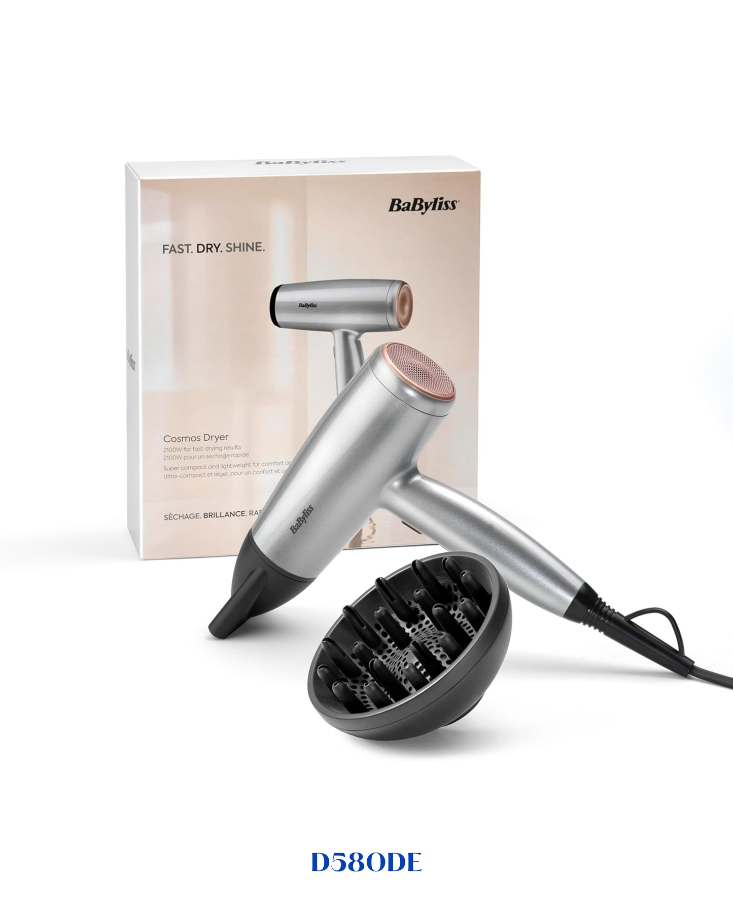 BaByliss Cosmos Lightweight Powerful 2100W Ionic Hair Dryer