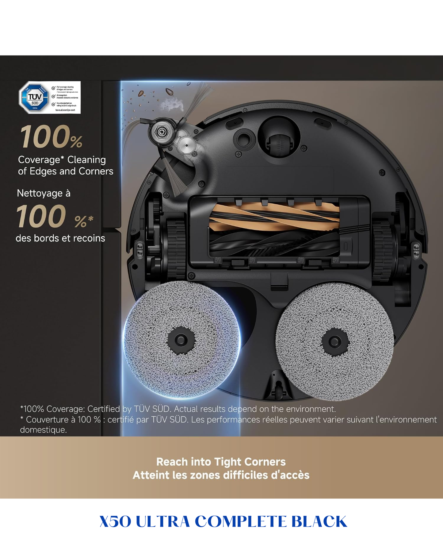 DREAME X50 ULTRA COMPLETE ROBOT VACUUM – BLACK