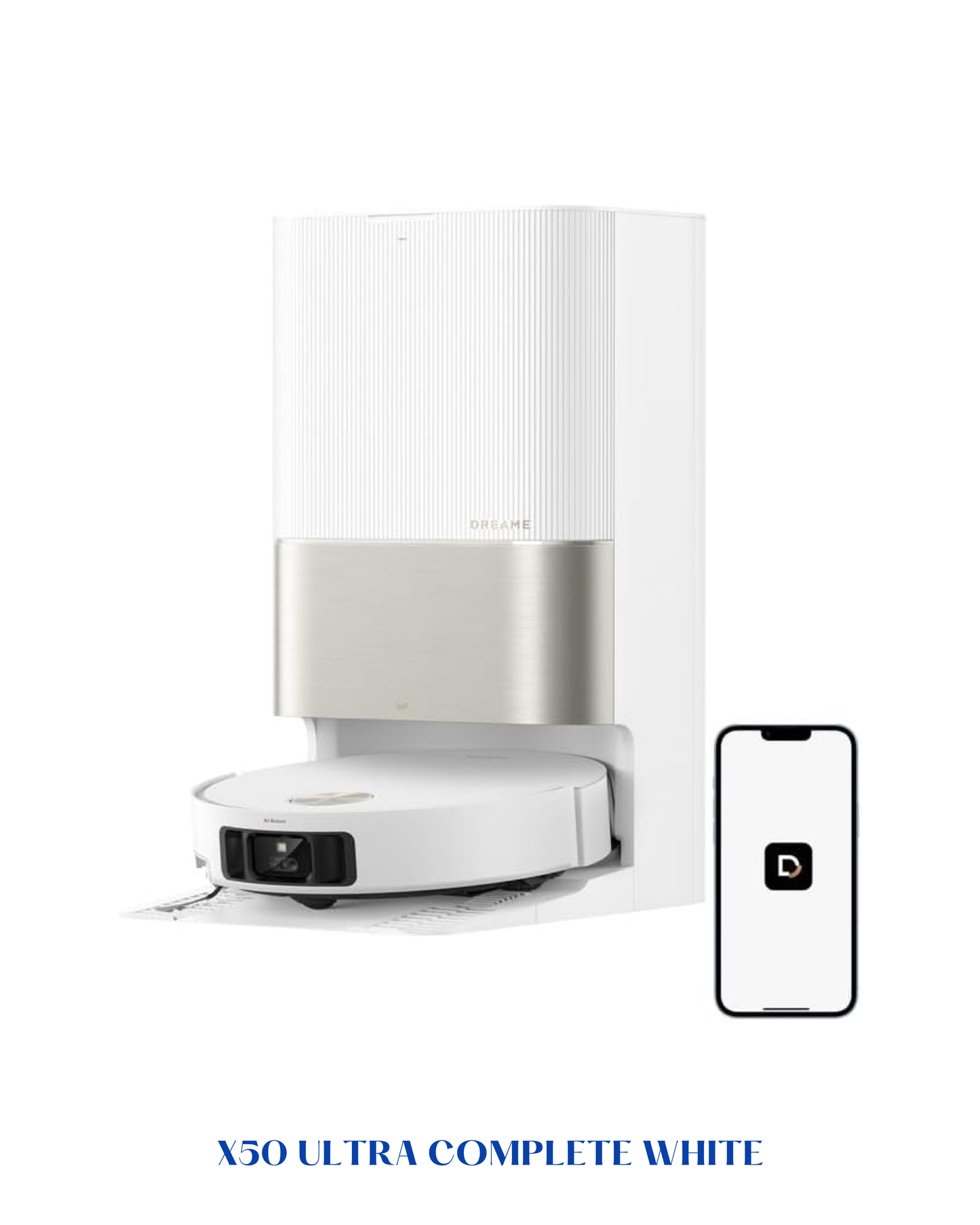DREAME X50 ULTRA COMPLETE ROBOT VACUUM – WHITE