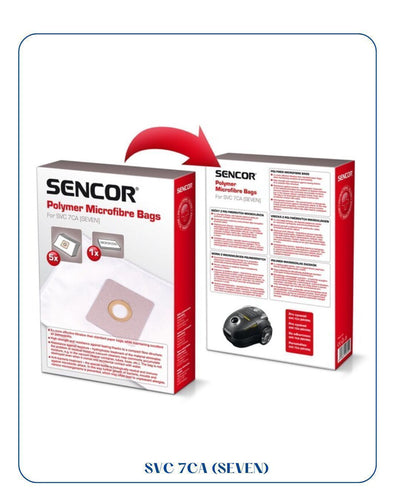 SENCOR SVC 7CA MICROFIBER VACUUM CLEANER BAGS