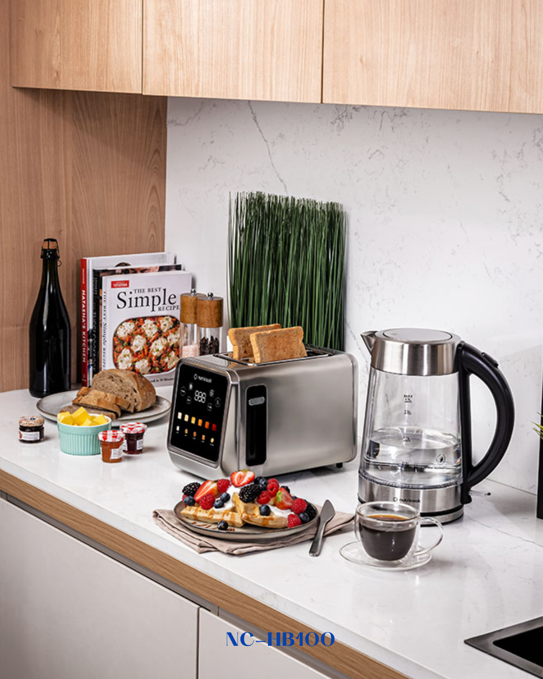 NUTRICOOK  DIGITAL TOASTER 4 SLICE-1450W