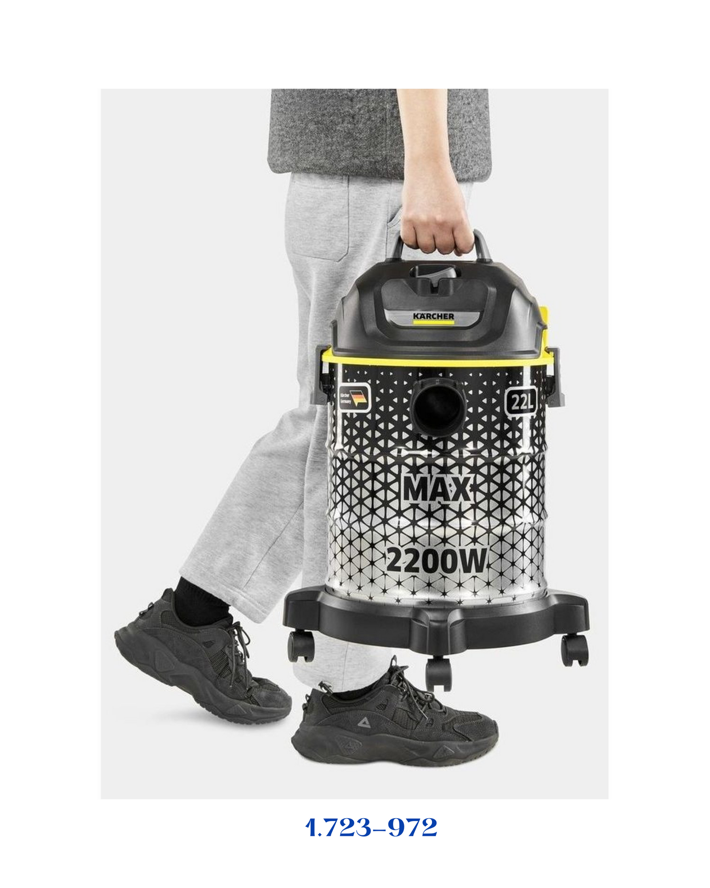 KARCHER DVAC BARREL DRY VACUUM CLEANER 2200W-22L