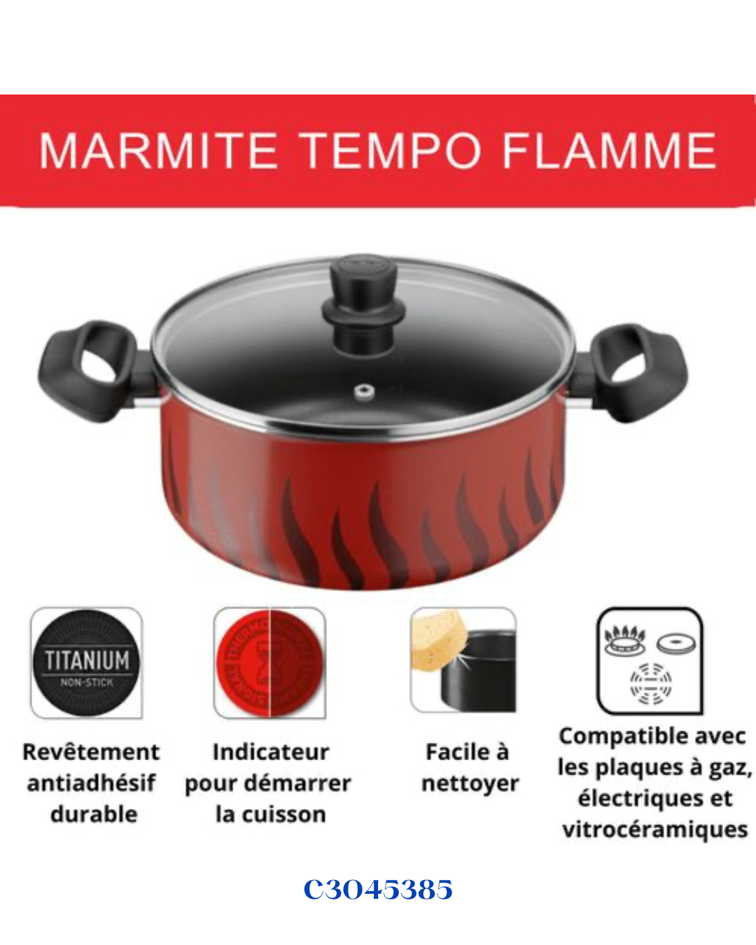 TEFAL TEMPO FLAME STEWPOT 28CM