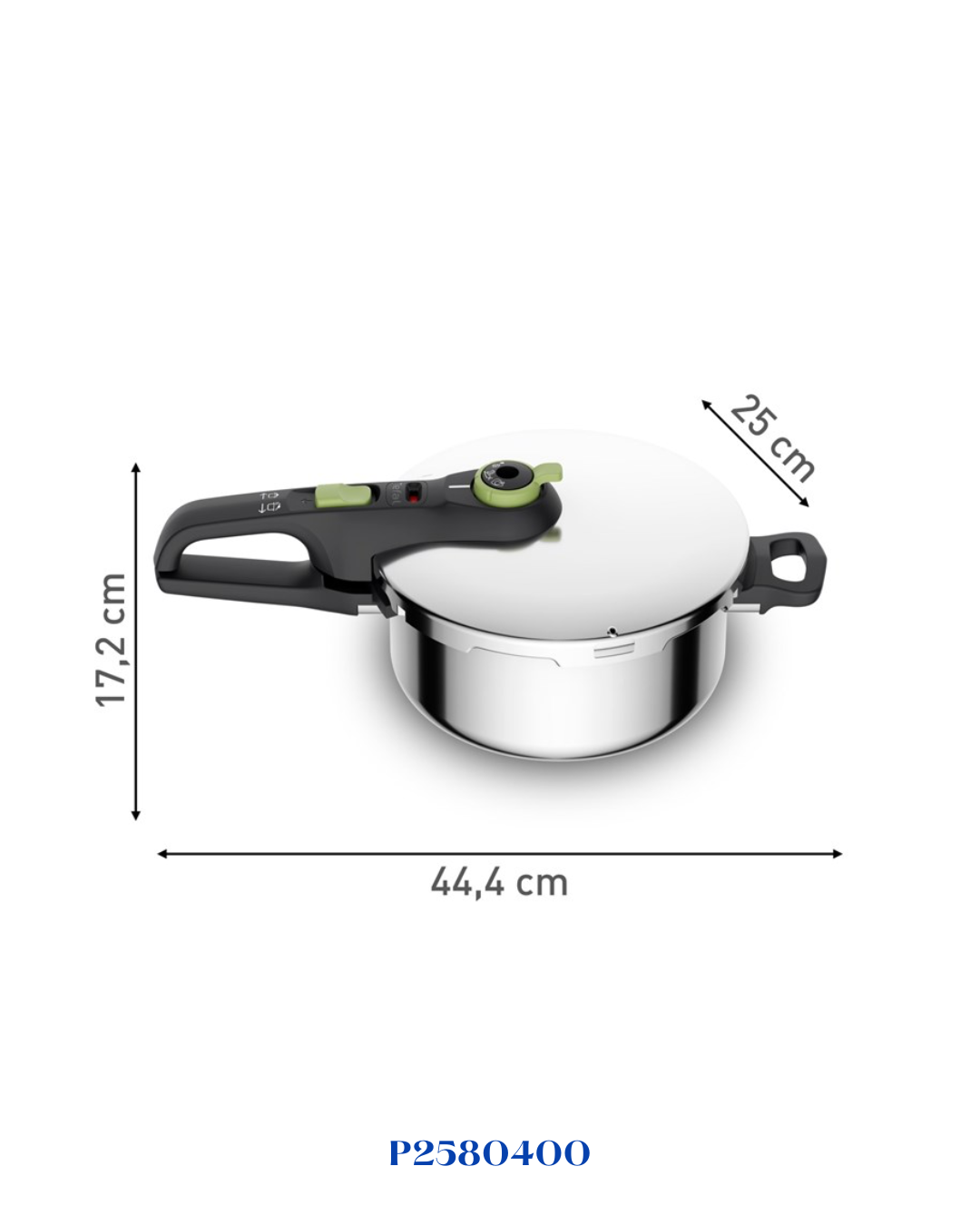 TEFAL SECURE TRENDY PRESSURE COOKER, 4L