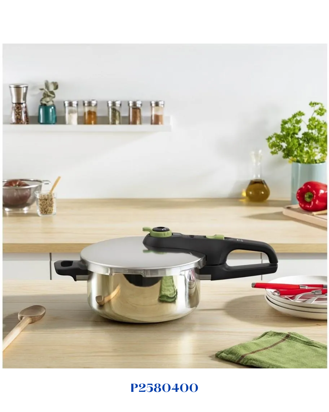 TEFAL SECURE TRENDY PRESSURE COOKER, 4L