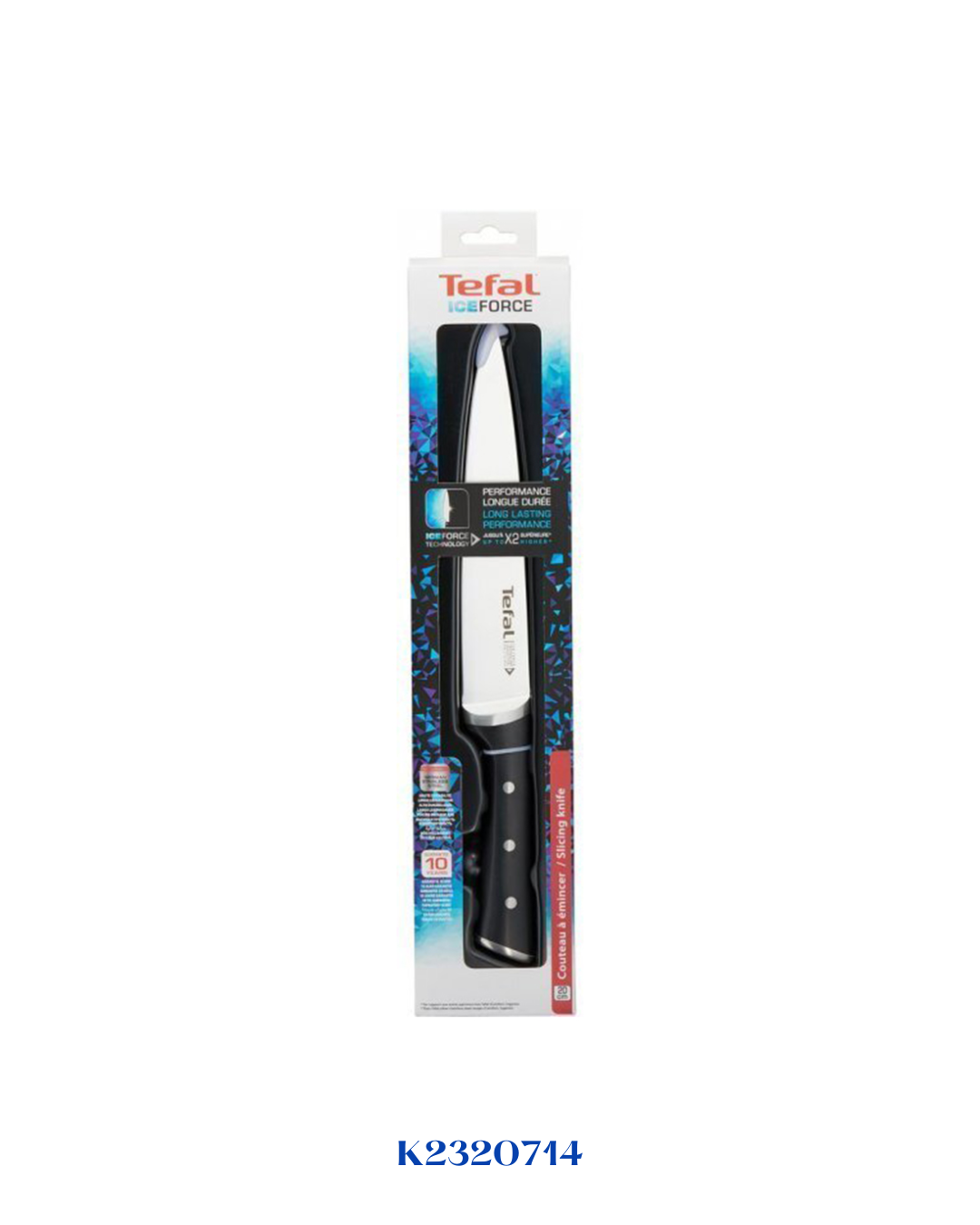 TEFAL ICE FORCE SLICING KNIFE, 20 CM