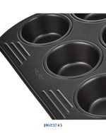 TEFAL EASY GRIP 12 MUFFINS TRAY, 26.5 X 39.5 CM