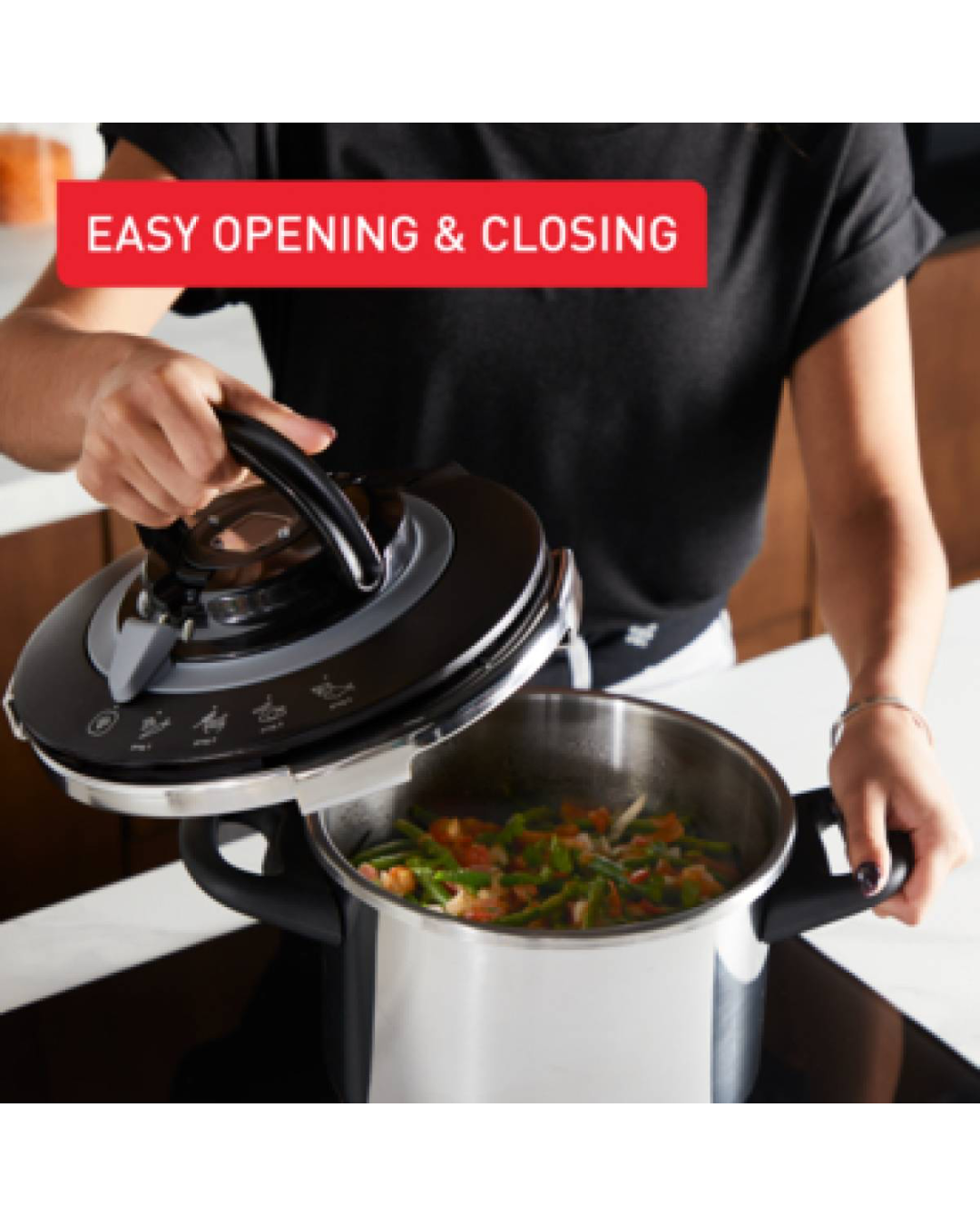 TEFAL CLIPSO+ CHEF  PRESSURE COOKER-8L