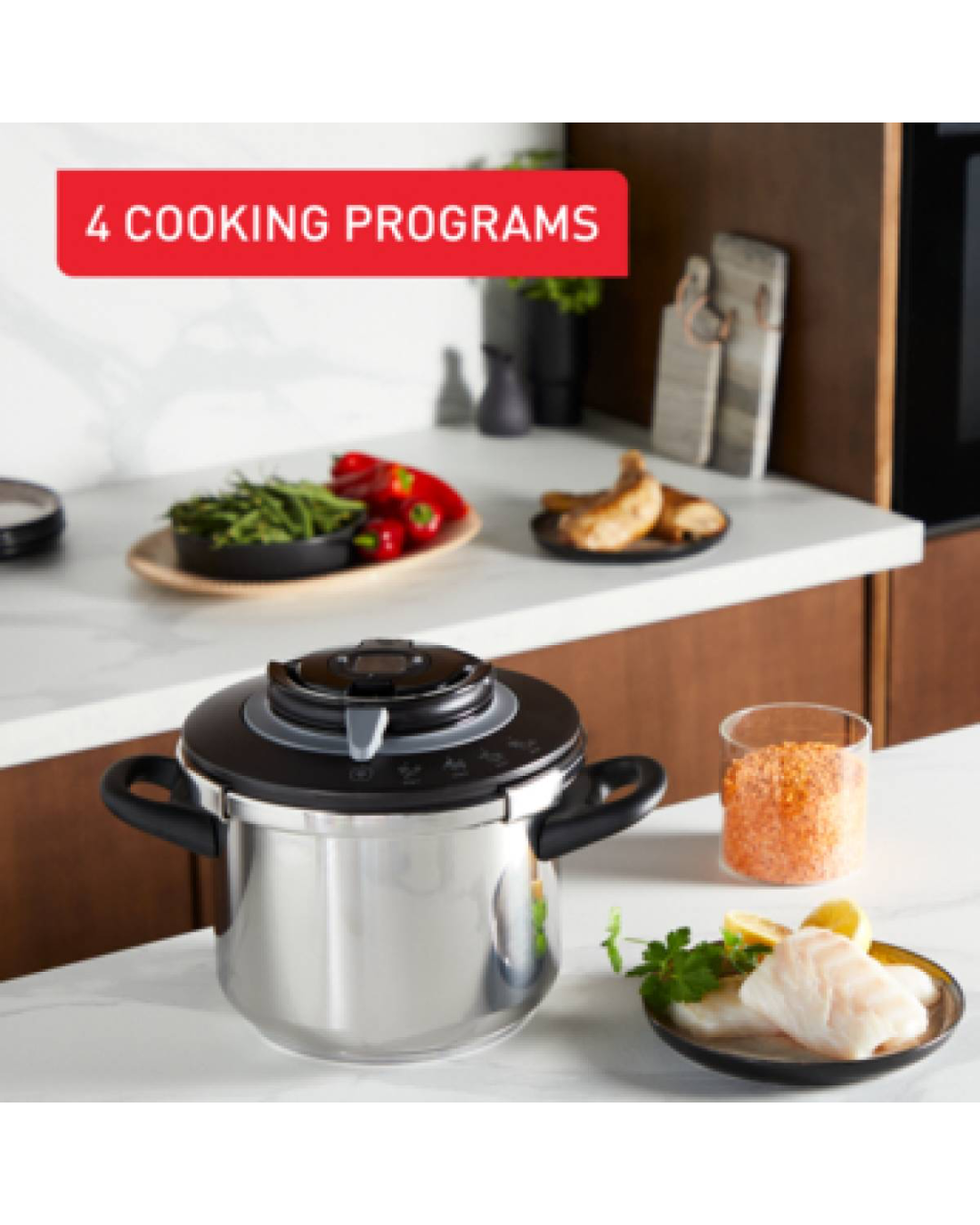 TEFAL CLIPSO+ CHEF  PRESSURE COOKER-8L