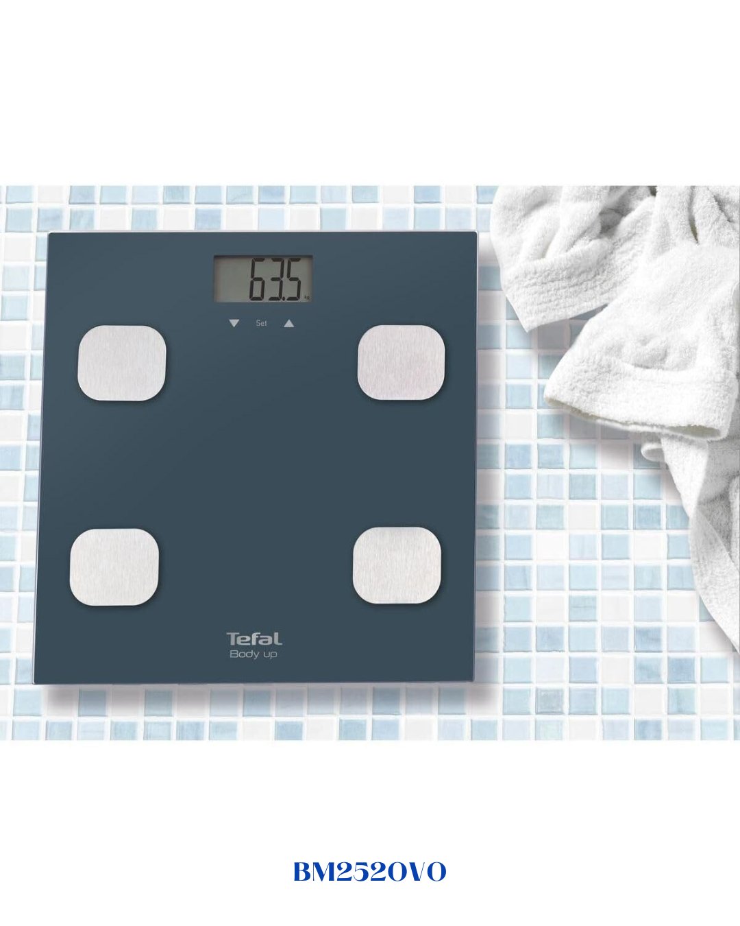 TEFAL BODY UP BODY FAT SCALE, 150 KG CAPACITY