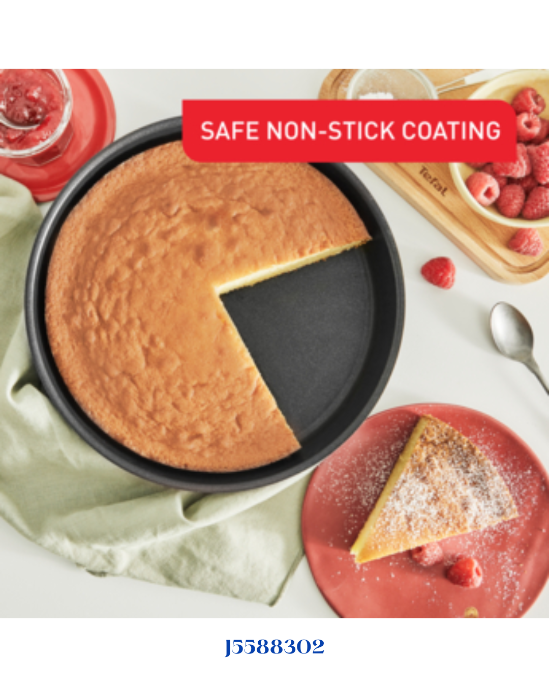 TEFAL BLACK STONE FLUTED TART, 27 CM
